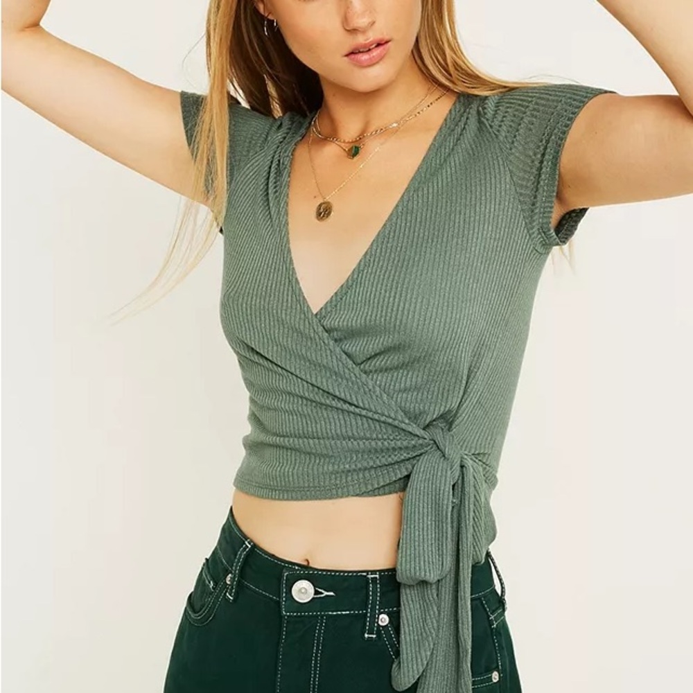 NWOT Urban Outfitters Project Social T Wrap Top